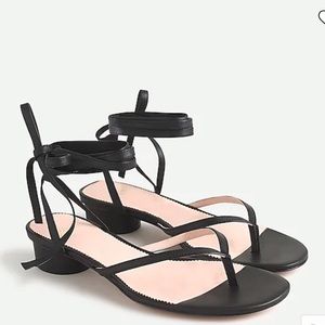 BRAND NEW Jcrew leather wrap sandal